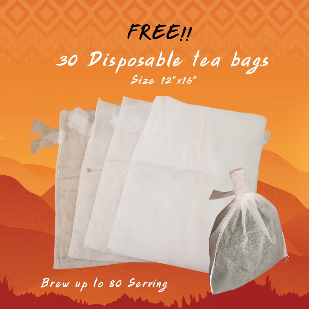 BUY 1 GET 1 FREE - Thai Tea Mix for Restaurant - Loose Leaves Tea - Box of 30 (FREE 30 Disposable Tea Filter)